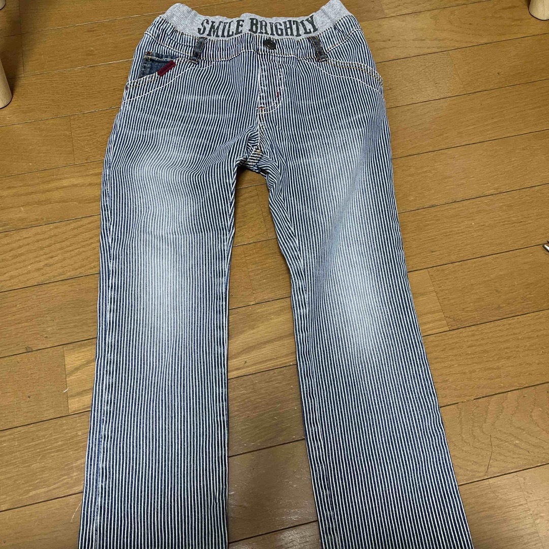 3can4on(サンカンシオン)の3can4on 長ズボン　120 ストライプ キッズ/ベビー/マタニティのキッズ服男の子用(90cm~)(パンツ/スパッツ)の商品写真