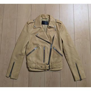 ALLSAINTS オールセインツ ジャケット F ベージュx黒(チェック)