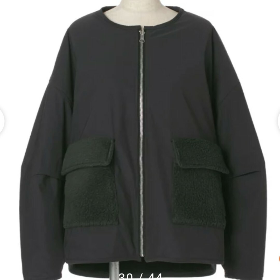 コグザビッグスモーク GARCIA ZIP BLOUSON チャコール ボア-