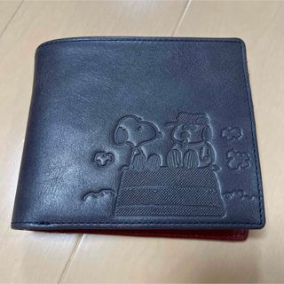 スヌーピー(SNOOPY)の新品　スヌーピー　SNOOPY 本革　折り財布　レディース　財布PEANUTS(財布)