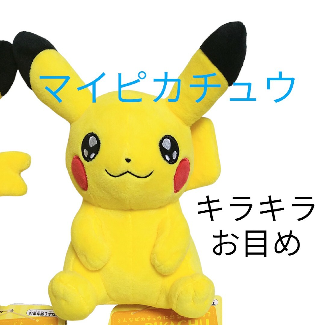 マイピカチュウ　myピカチュウ　ぬいぐるみキラキラおめめ　ポケモン　ポケセン②