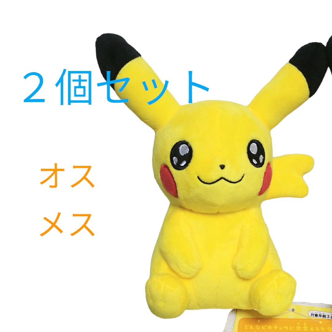 ポケモン - マイピカチュウ 2個セット キラキラお目め 男の子、女の子