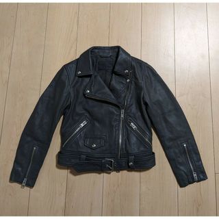 ALLSAINTS オールセインツ ジャケット F ベージュx黒(チェック)