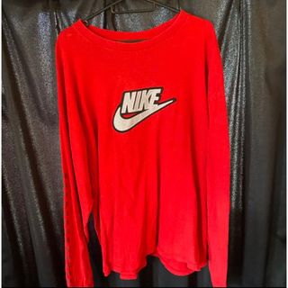 ナイキ(NIKE)のNIKE ロングTシャツ 赤(Tシャツ/カットソー(七分/長袖))