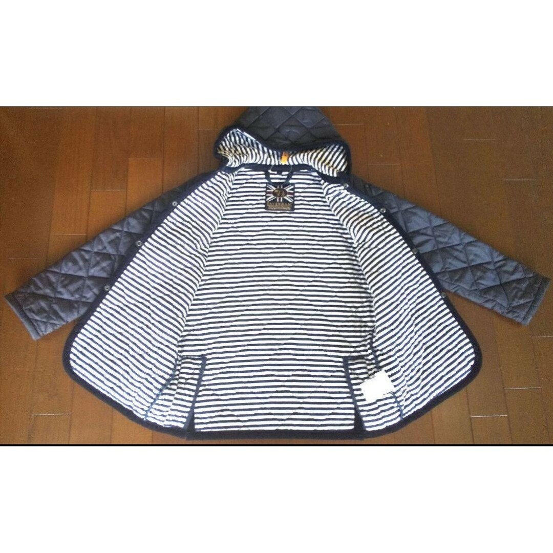 LAVENHAM【SHIPS KIDS 別注】キルティングコート 140㎝ 濃紺