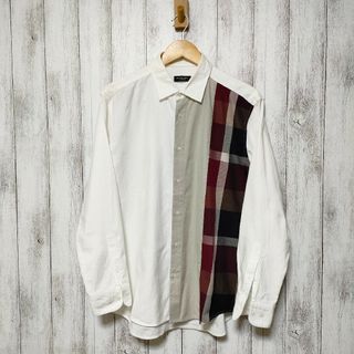 超美品　クリーニング済み　ブラックレーベルクレストブリッジ 長袖　シャツ M