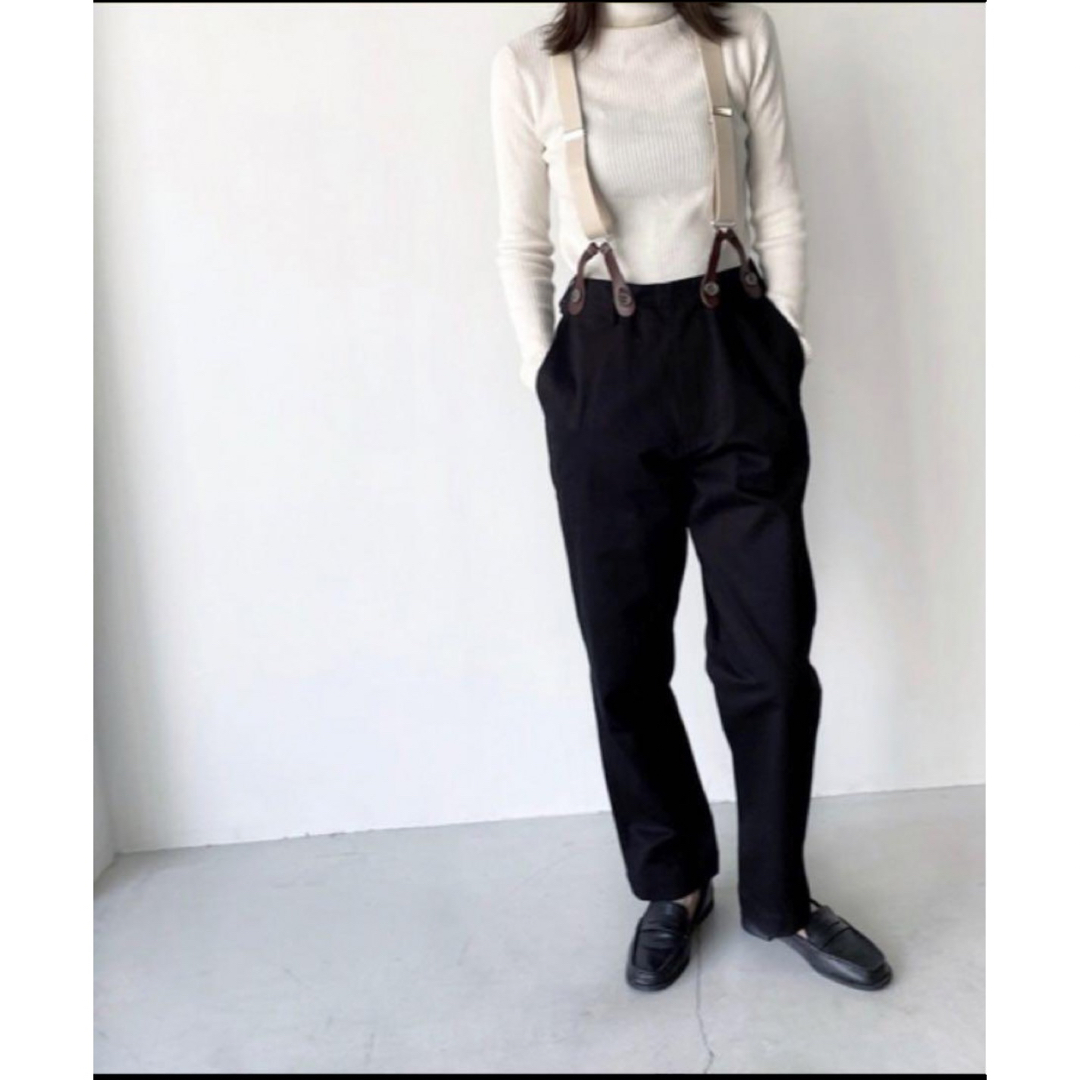 CANAL JEAN - 完売品 arc/アーク サスペンダー付きチノパンツ ブラック
