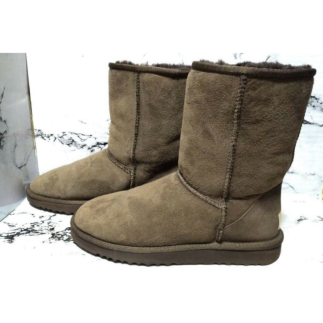 UGG(アグ)の【美品】☆UGGムートンショートブーツ☆24cm☆茶☆ レディースの靴/シューズ(ブーツ)の商品写真