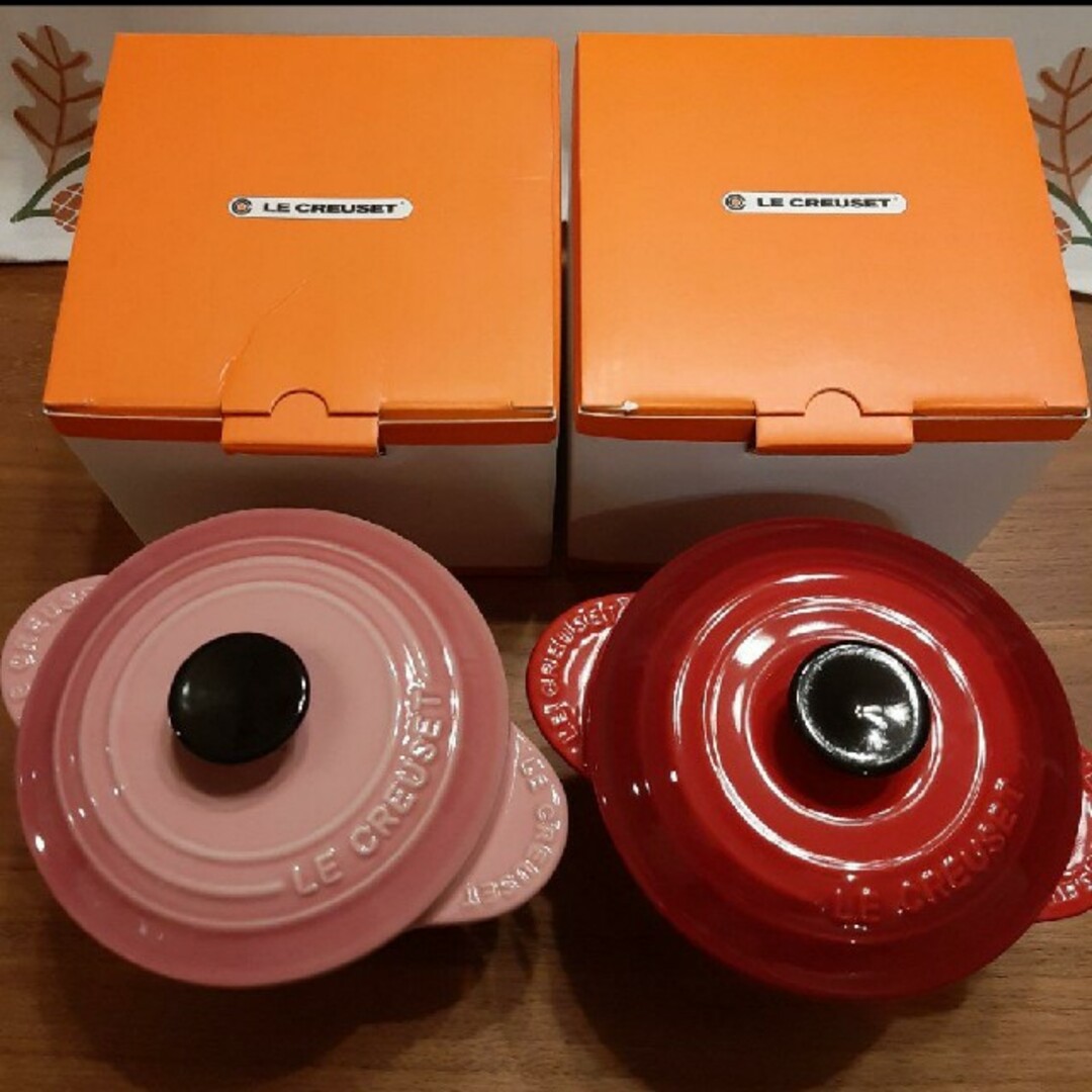 LE CREUSET(ルクルーゼ)の♦最終値下げ♦★新品★ ル・クルーゼ  ミニココット  ☆エブリィ☆ 2点セット インテリア/住まい/日用品のキッチン/食器(食器)の商品写真