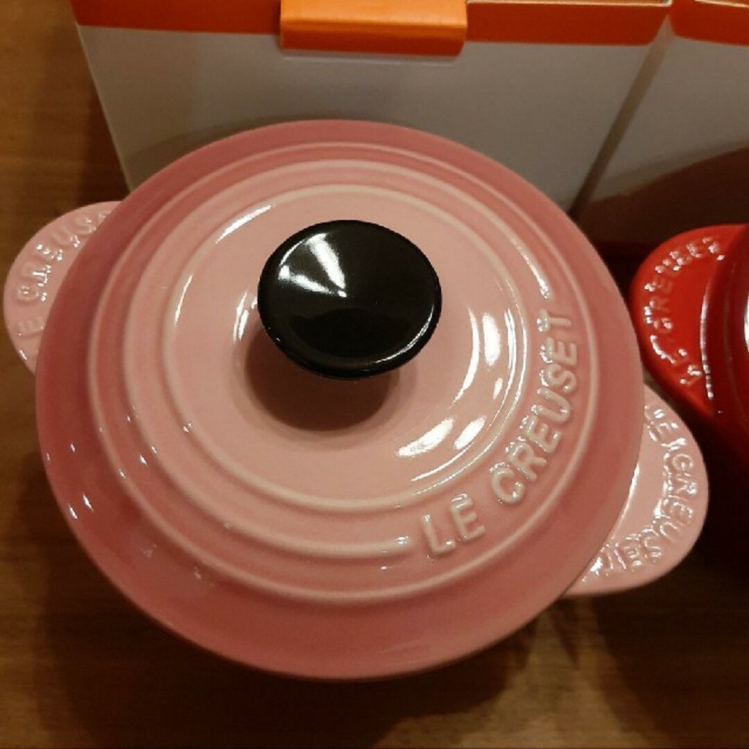 LE CREUSET(ルクルーゼ)の♦最終値下げ♦★新品★ ル・クルーゼ  ミニココット  ☆エブリィ☆ 2点セット インテリア/住まい/日用品のキッチン/食器(食器)の商品写真