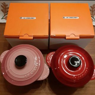 ルクルーゼ(LE CREUSET)の♦最終値下げ♦★新品★ ル・クルーゼ  ミニココット  ☆エブリィ☆ 2点セット(食器)