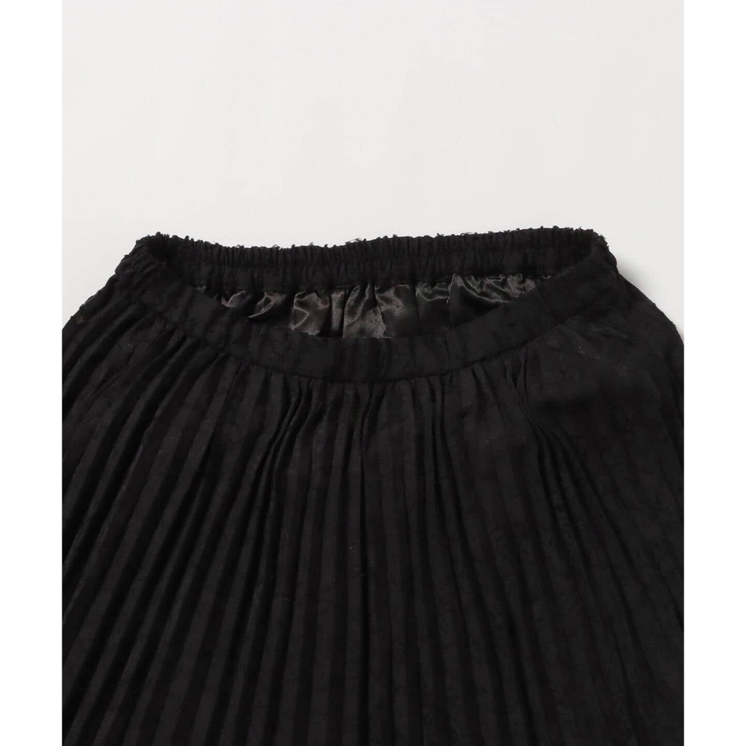 BEAMS(ビームス)のBEAMS HEART カットジャガードプリーツスカート BLACK FREE レディースのスカート(ロングスカート)の商品写真