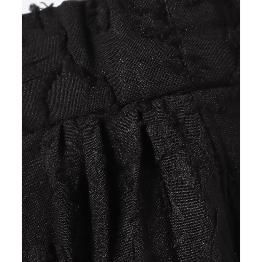 BEAMS(ビームス)のBEAMS HEART カットジャガードプリーツスカート BLACK FREE レディースのスカート(ロングスカート)の商品写真