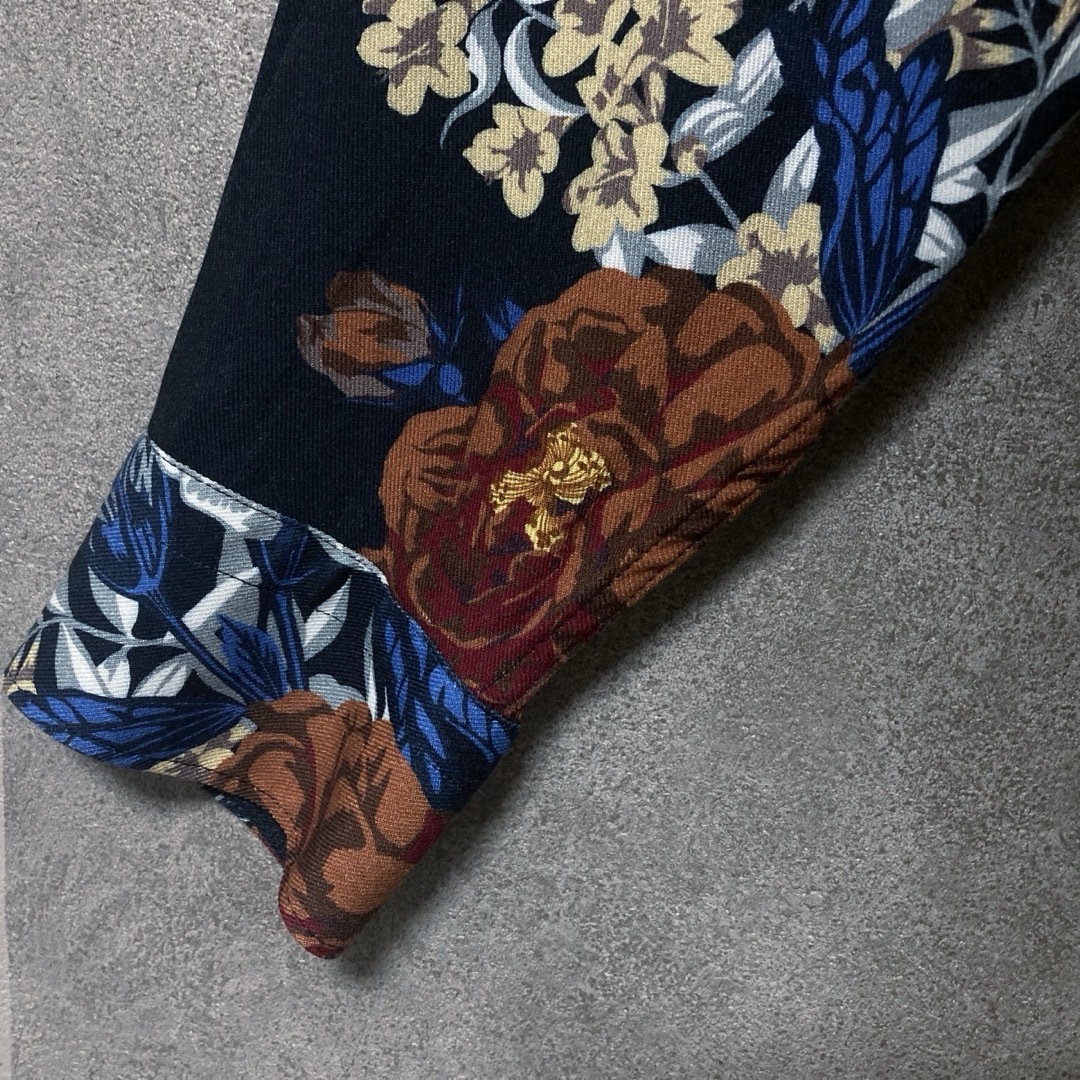 ZARA(ザラ)のZARA ザラ 総柄 花柄 ボタニカル柄 レーヨン シャツ 長袖 XL 韓国 メンズのトップス(シャツ)の商品写真
