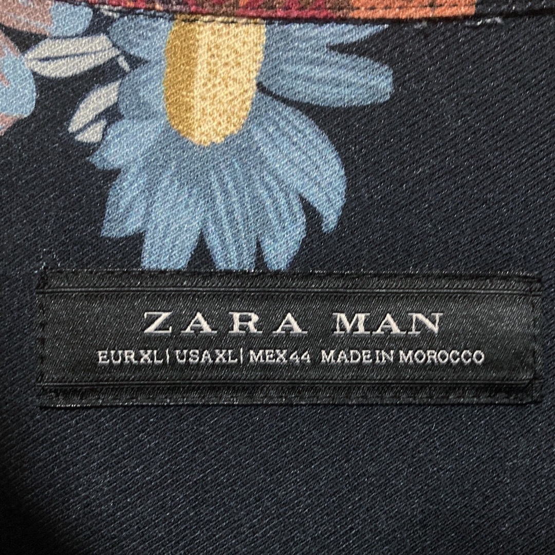 ZARA(ザラ)のZARA ザラ 総柄 花柄 ボタニカル柄 レーヨン シャツ 長袖 XL 韓国 メンズのトップス(シャツ)の商品写真