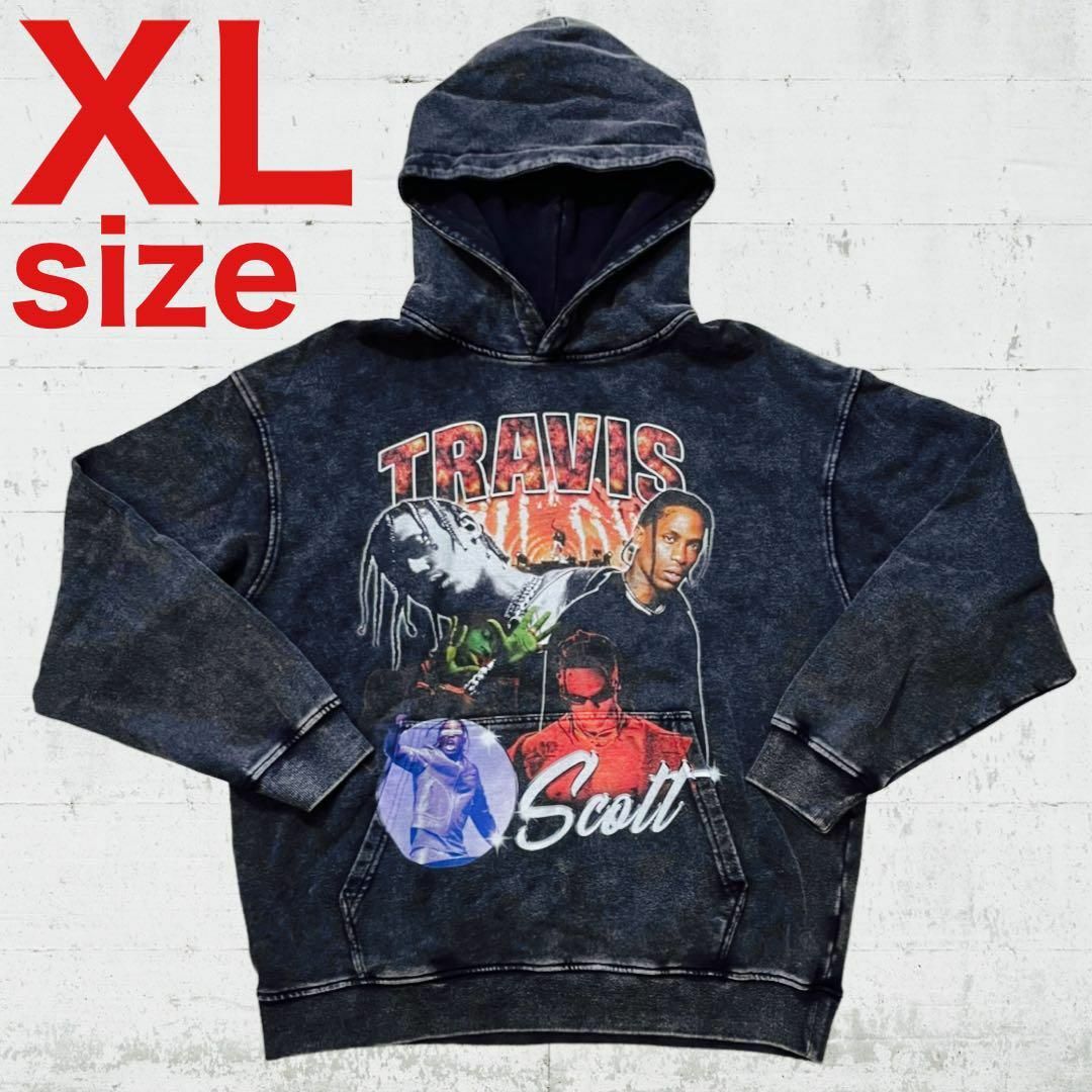 TRAVIS SCOTT　トラヴィススコット　パーカー　フーディ　ブラック　XL