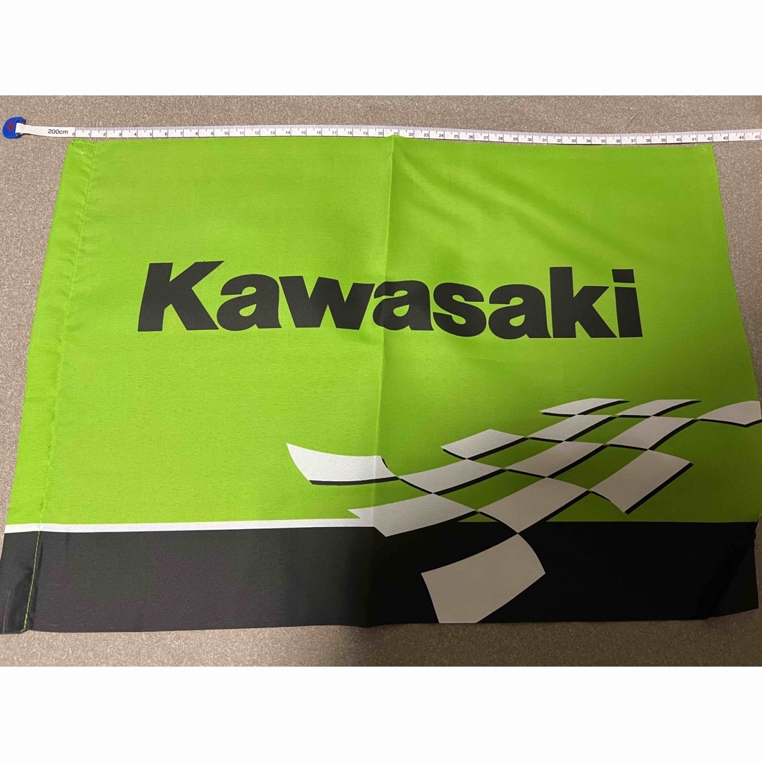 カワサキ(カワサキ)のkawasaki フラッグ 自動車/バイクの自動車(車外アクセサリ)の商品写真