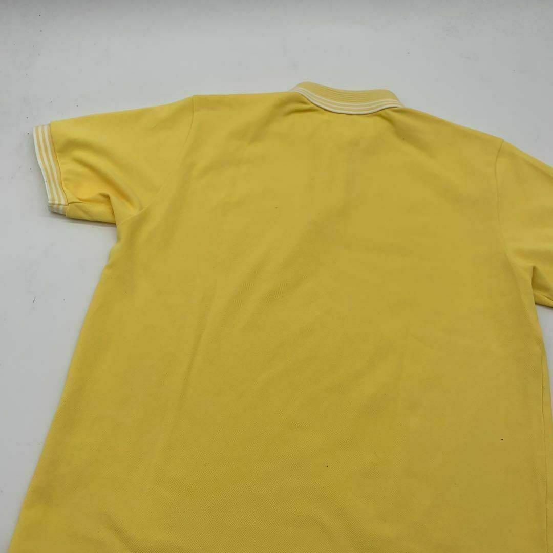 バレンシアガ ポロシャツ 刺繍ロゴ 黄色 イエロー