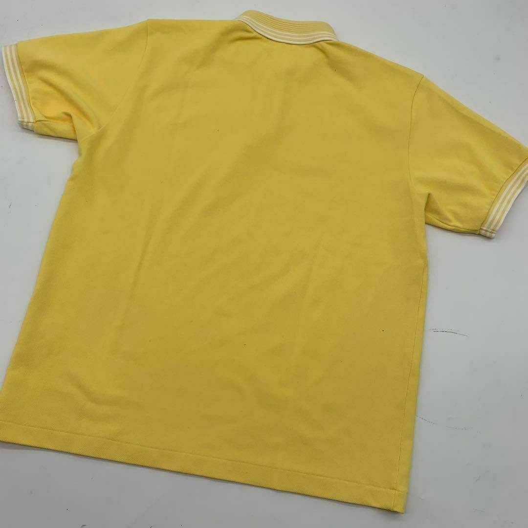 バレンシアガ ポロシャツ 刺繍ロゴ 黄色 イエロー