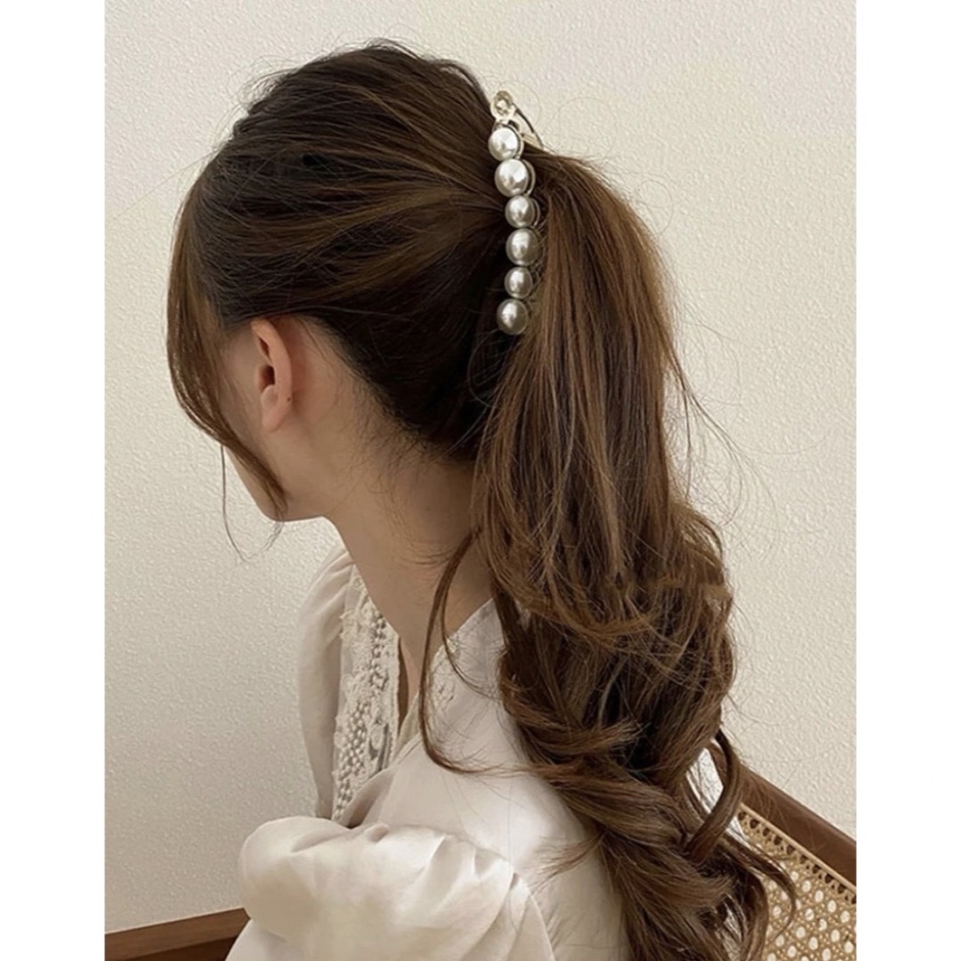 10種🧡パールヘアクリップ　ブラック　ハートゴールド　シルバー　アーカー　アレク レディースのヘアアクセサリー(バレッタ/ヘアクリップ)の商品写真