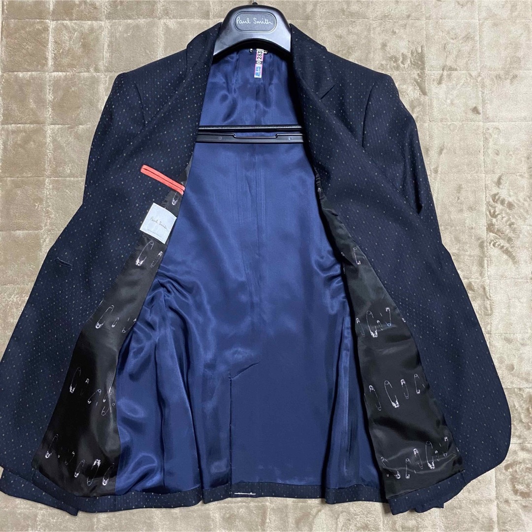 裏地安全ピン 小紋柄 スーツ セットアップ Paul Smith ポールスミス-