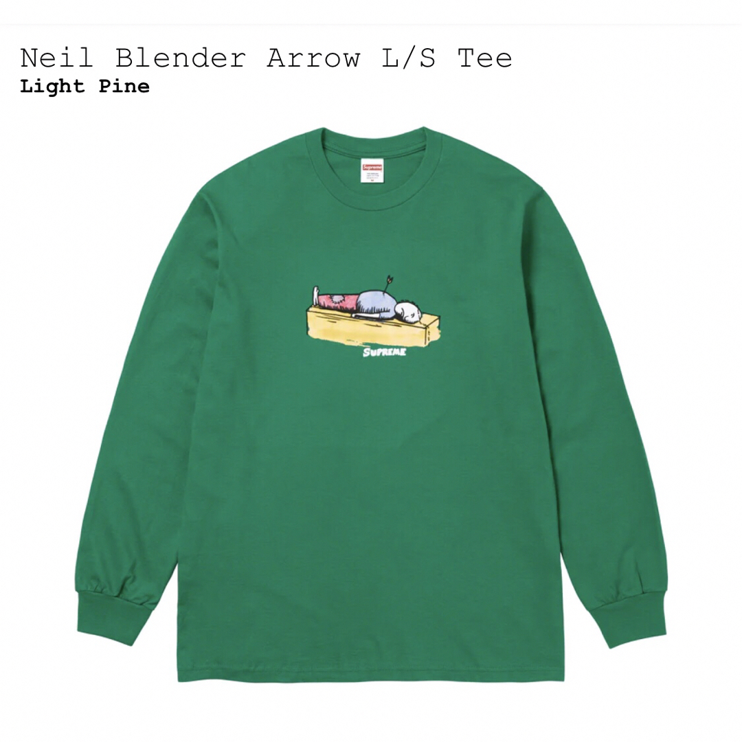 シュプリーム　Arrow L/S Tee　緑L