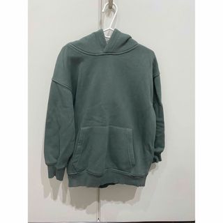 ザラ(ZARA)のZARA  裏起毛　パーカー　グリーン(Tシャツ/カットソー)