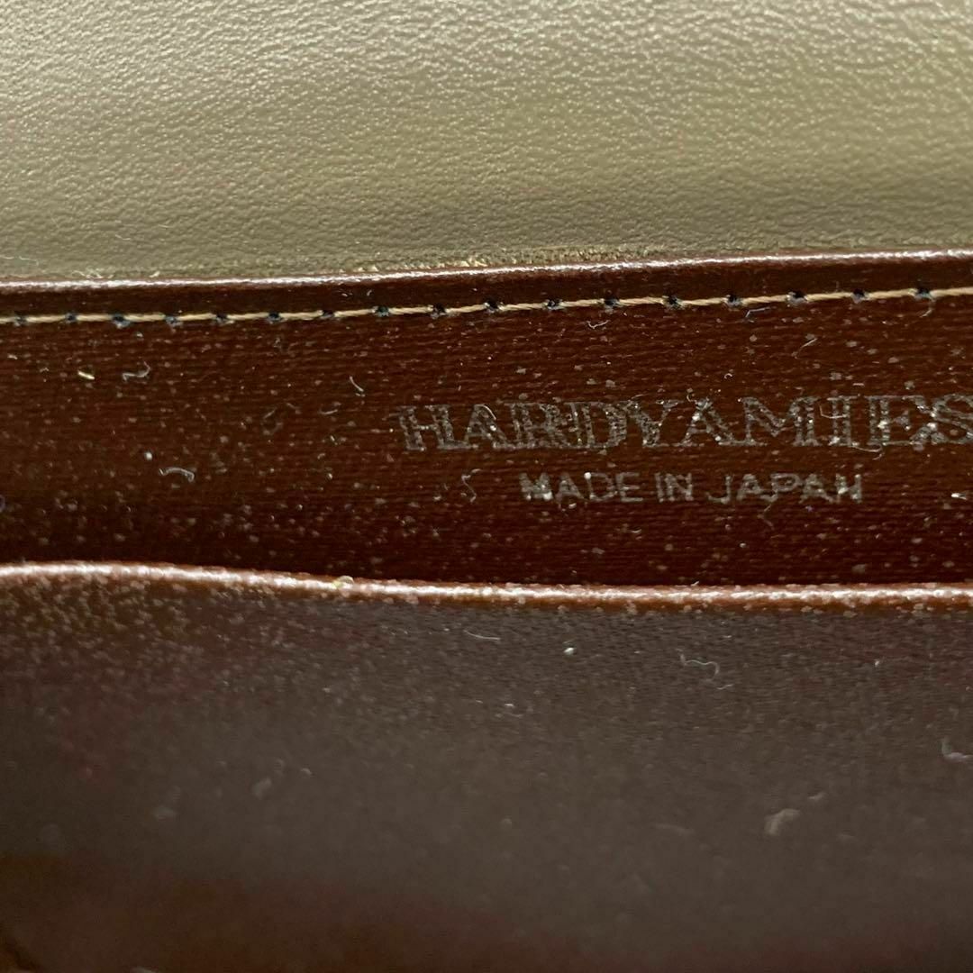 ハーディエイミス　HARDY AMIES レザー ハンドバッグ ゴールド金具 7