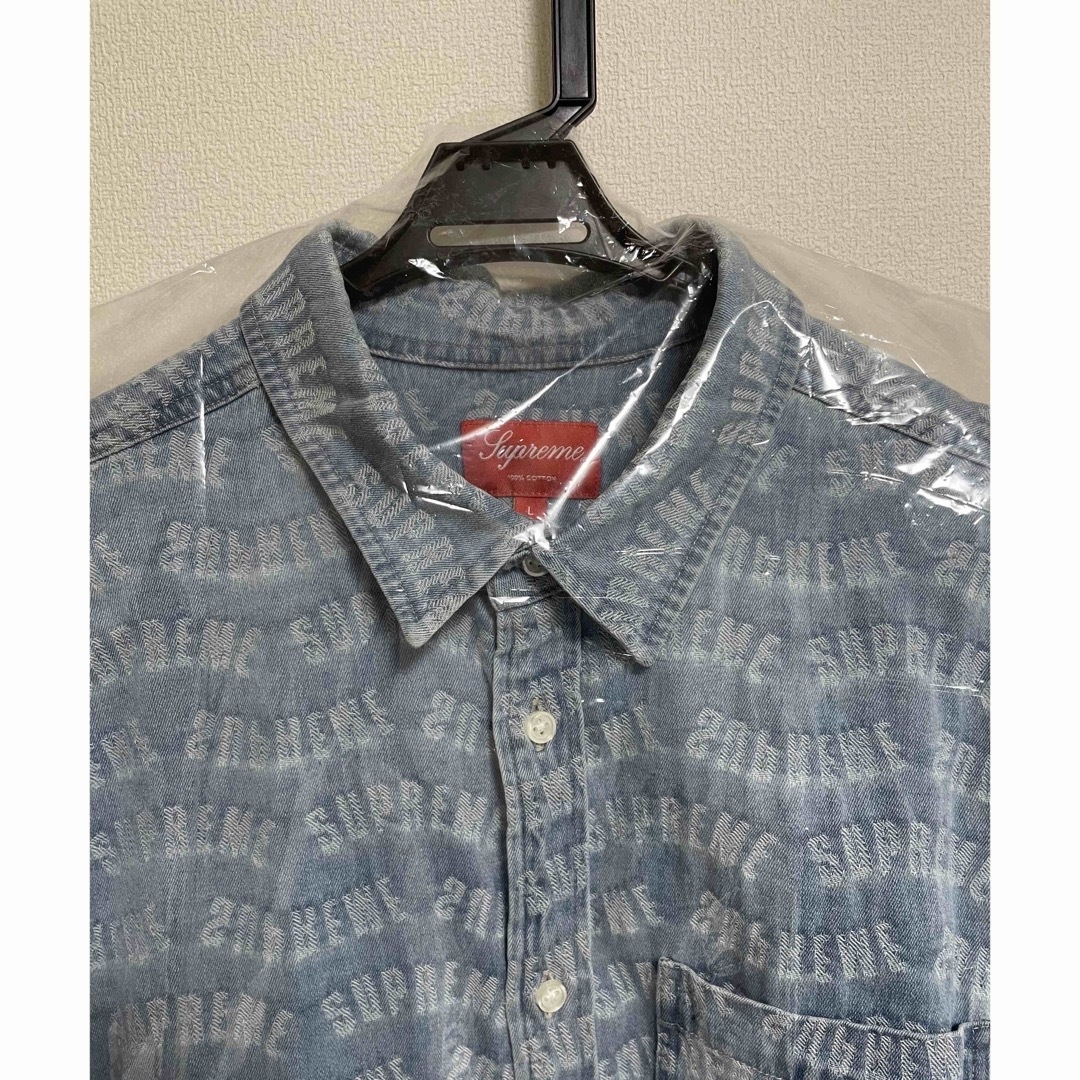 Supreme Arc Jacquard Denim Shirt Lサイズ 3