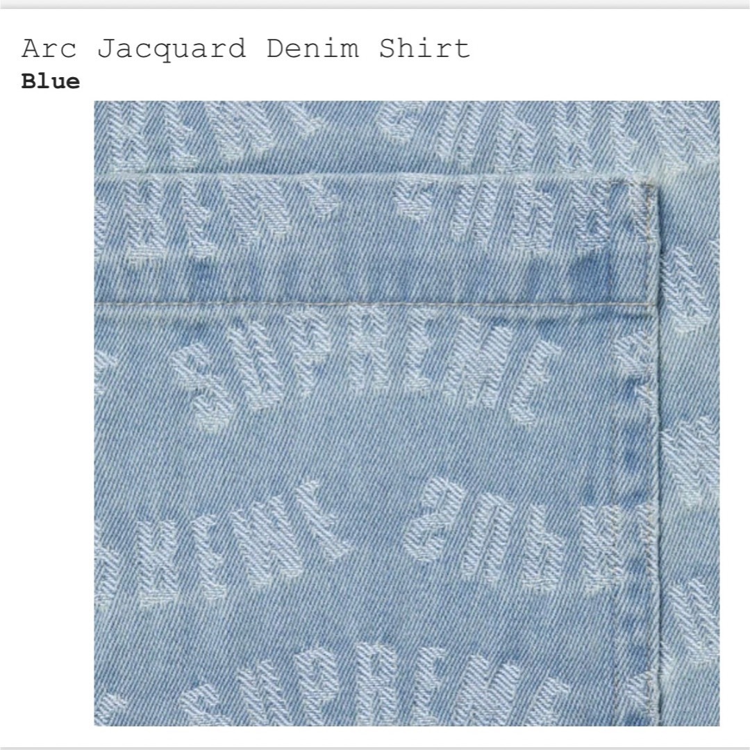 Supreme Arc Jacquard Denim Shirt Lサイズ 1