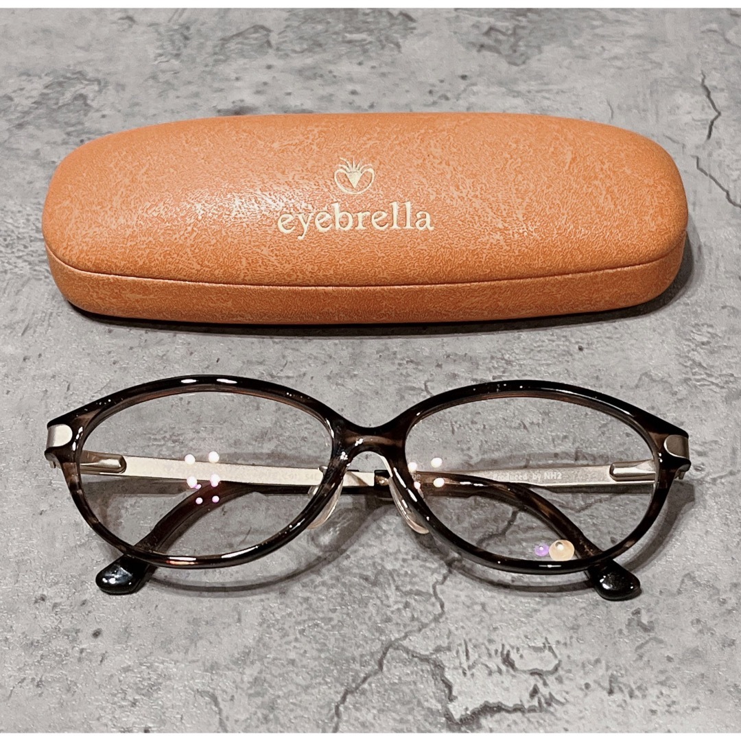 美品 eyebrella RW EB 18 メガネ 老眼鏡入り 視力補正眼鏡サングラス/メガネ