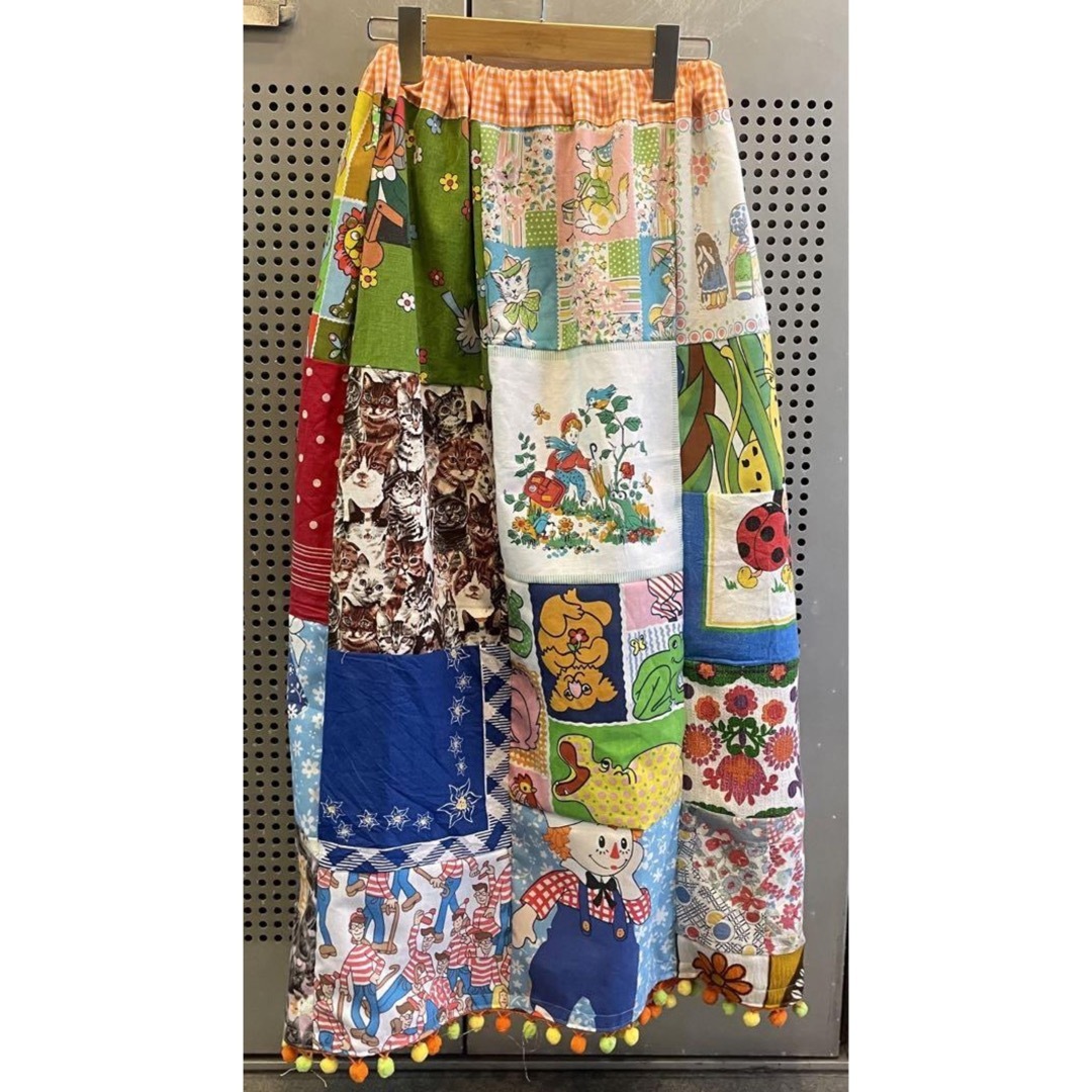 超レア】古着 スカート ロングスカート vintage ヴィンテージ カラフル-