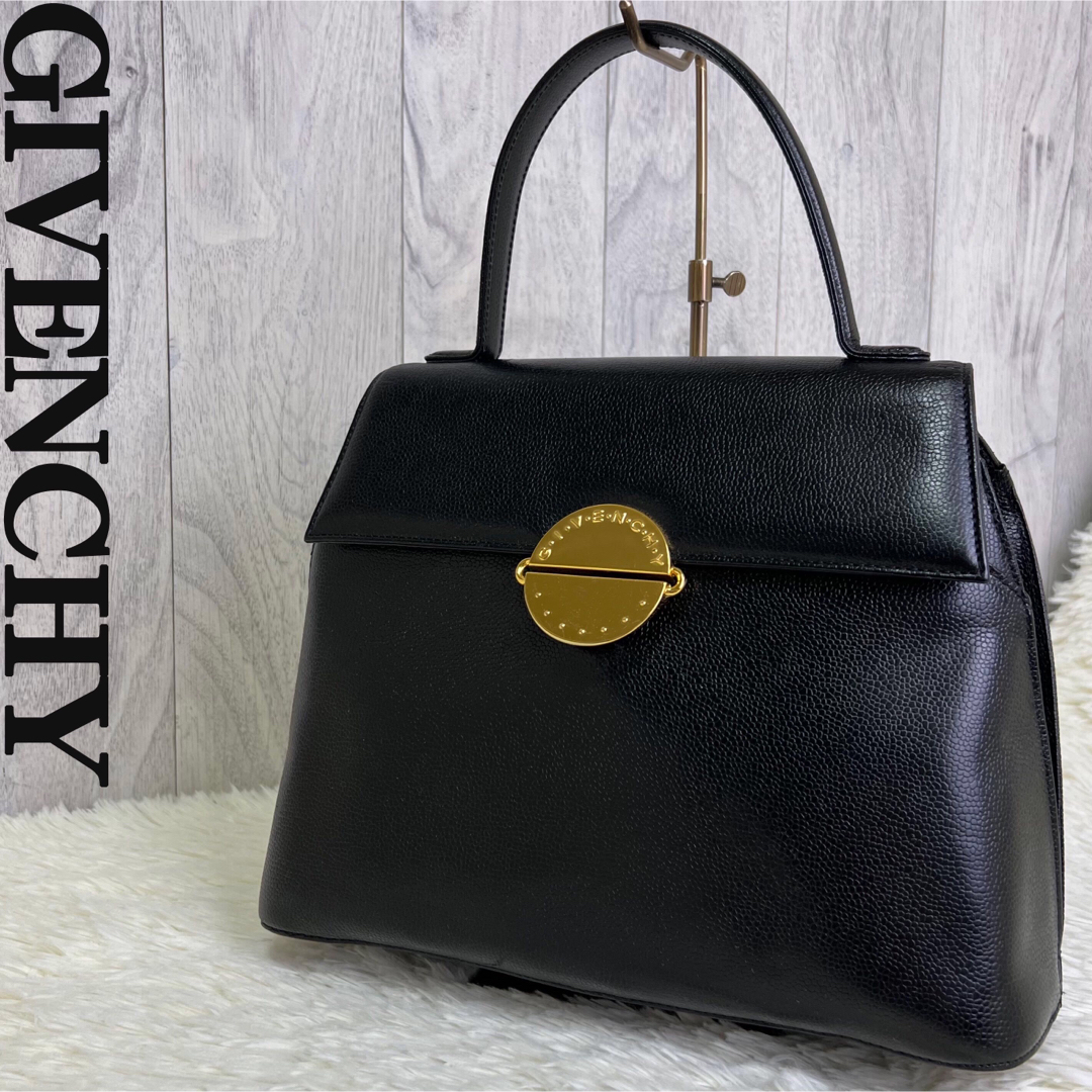 人気♡美品♡Givenchy ジバンシー ゴールド金具 レザー ハンドバッグ