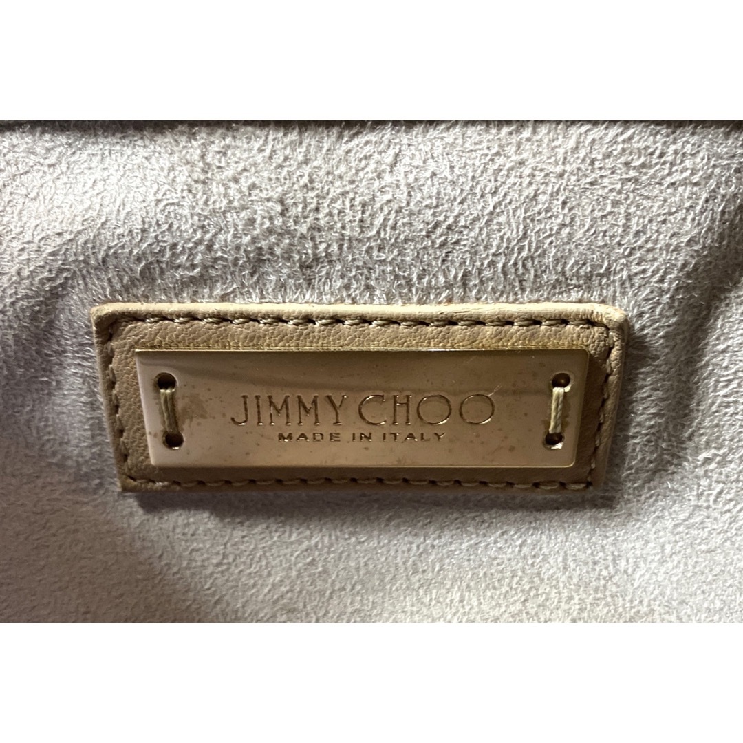 JIMMY CHOO - 【良品】JIMMY CHOO RILEY ベージュ スタースタッズ