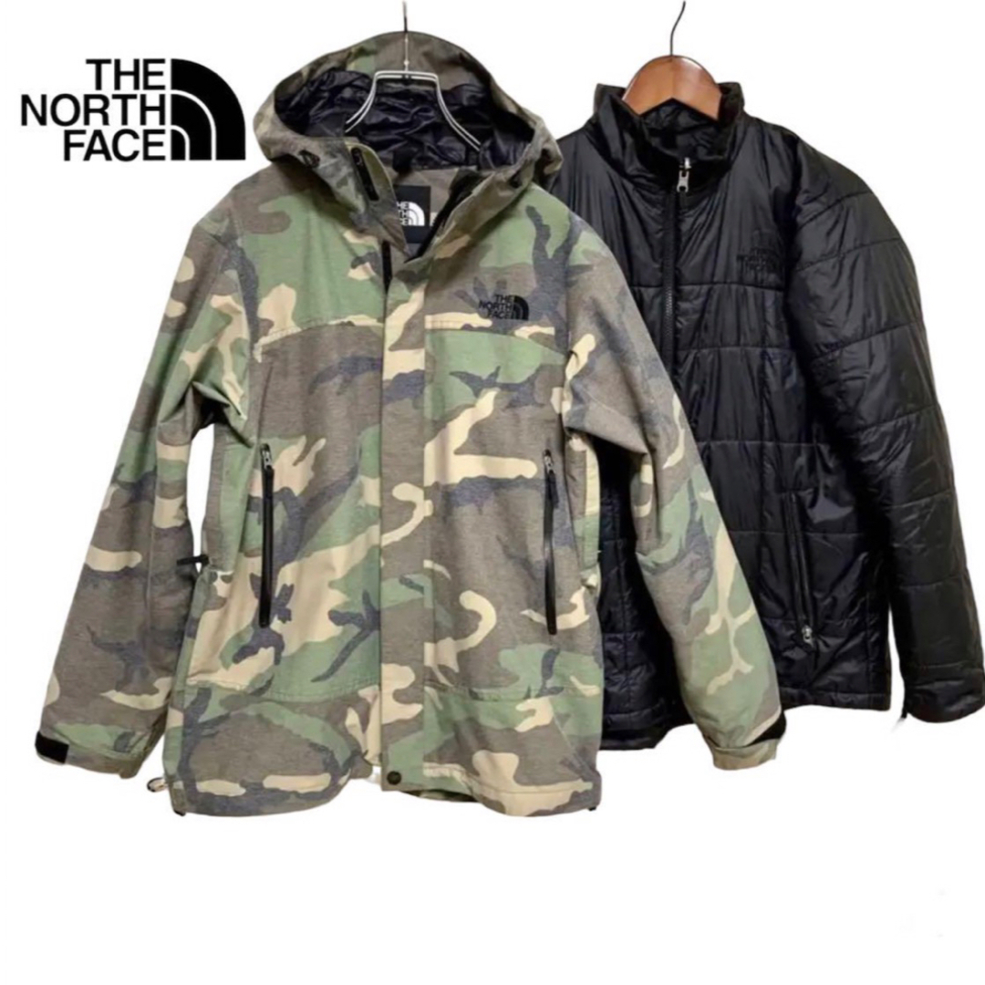 THE NORTH FACE ノースフェイス 迷彩 マウンテンパーカー インナー付き