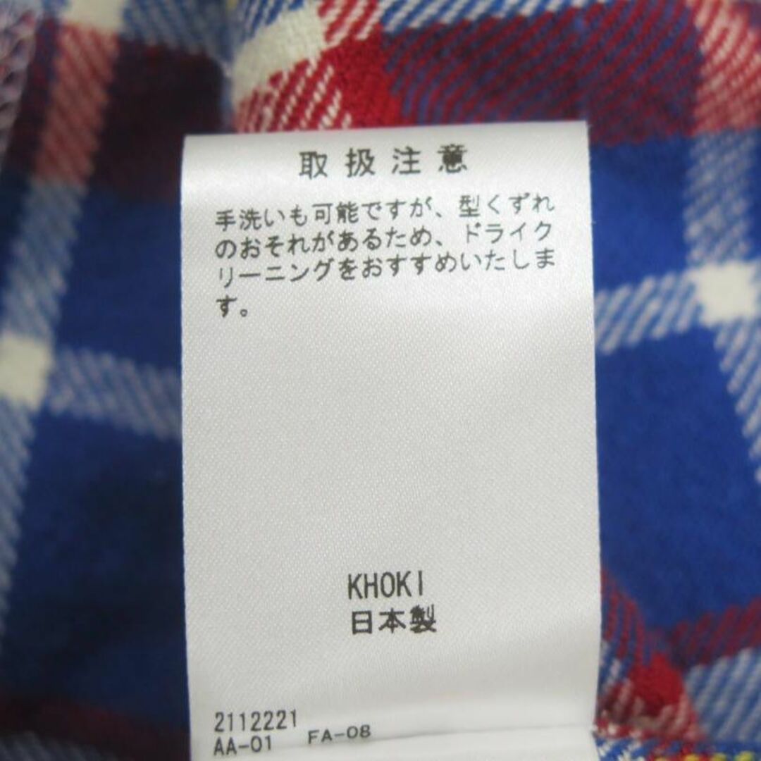 正規輸入品 KHOKI 22aw-b-01 22AW チェック プルオーバーシャツ 2