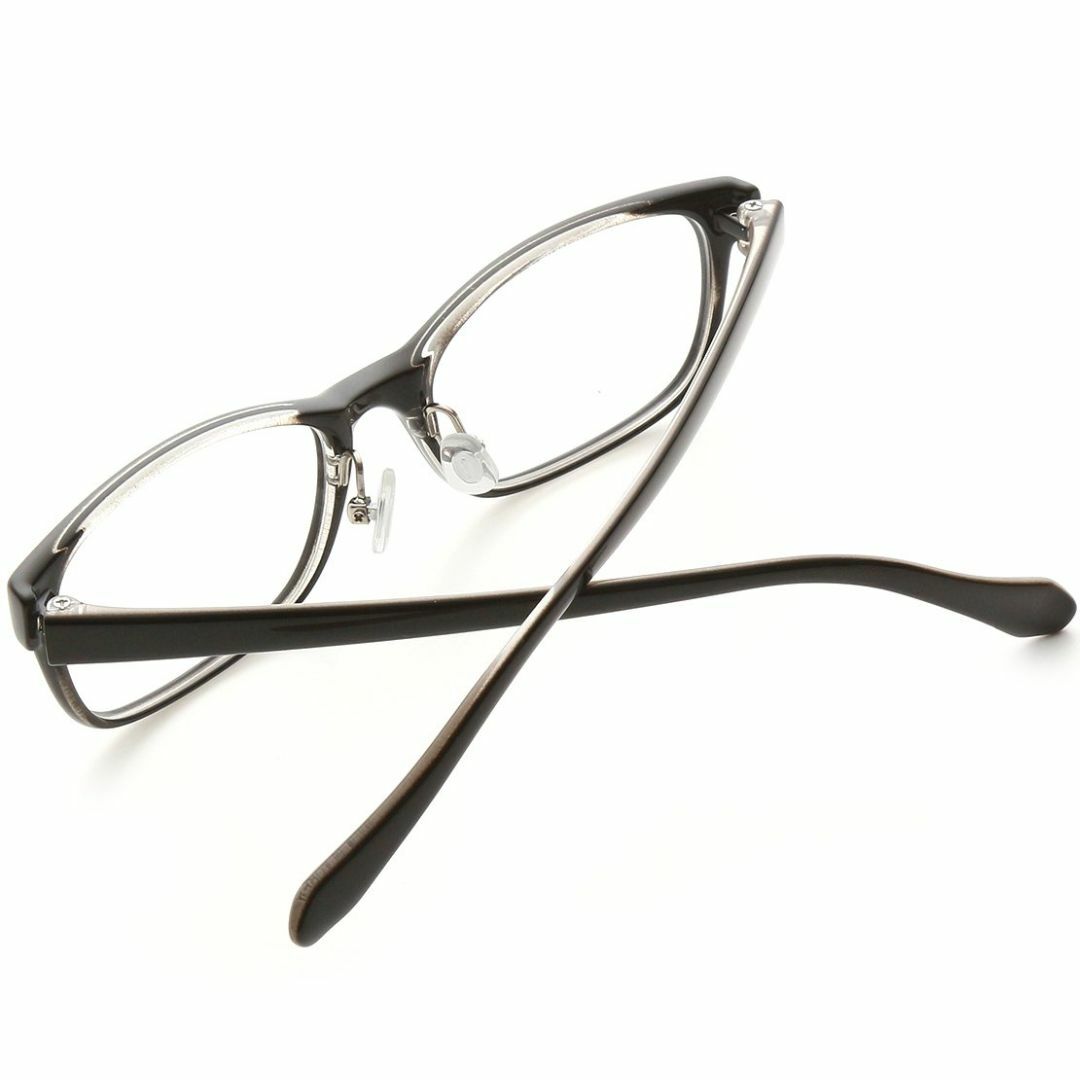 [KKD] メガネ屋さんのレンズで作る ウェリントン 伊達 メガネ 軽量 TR9