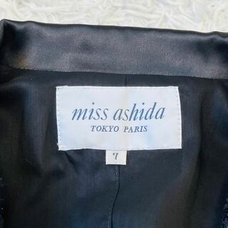 missashida ミスアシダノ　ツィード　ジャケット　ブラック