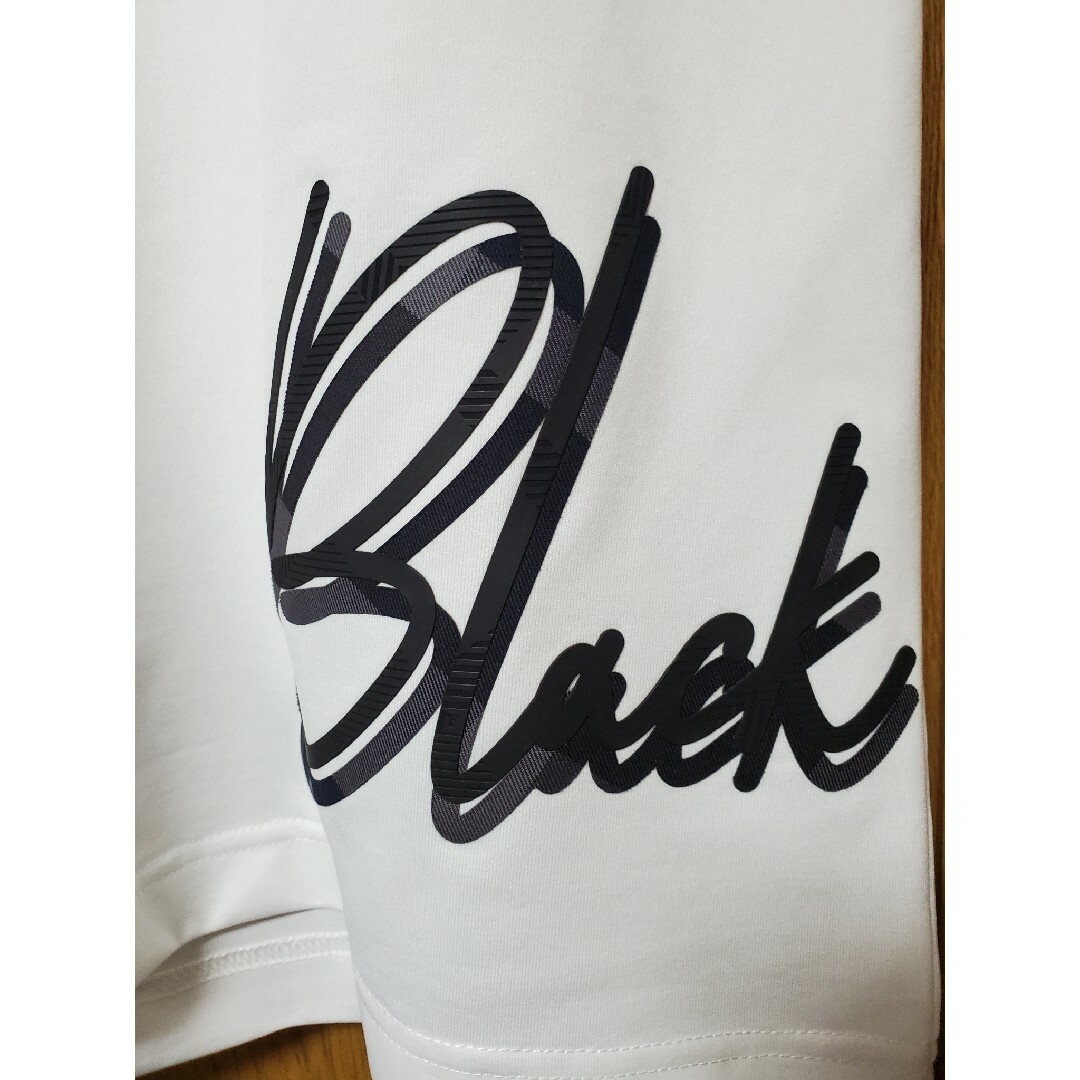 BLACK LABEL CRESTBRIDGE(ブラックレーベルクレストブリッジ)の【新品】ブラックレーベルクレストブリッジ　Tシャツ　白　L　バーバリー　114 メンズのトップス(Tシャツ/カットソー(半袖/袖なし))の商品写真