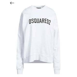 ディースクエアード(DSQUARED2)のDSQUARED2 ディースクエアード スウェット ホワイト Lサイズ(トレーナー/スウェット)