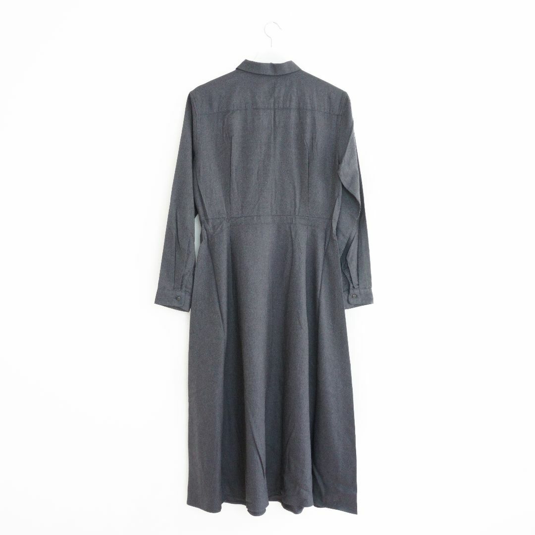 UNIQLO(ユニクロ)のユニクロ 451202 ソフトフランネルフレアワンピース DARK GRAY レディースのワンピース(ロングワンピース/マキシワンピース)の商品写真