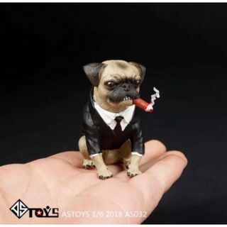 【輸入品新品】エージェント フランク 高さ6cm パグ犬 フィギュア MIB(SF/ファンタジー/ホラー)