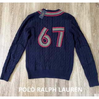 ポロラルフローレン(POLO RALPH LAUREN)のPOLO ラルフローレン　セーター　Vネック　米国購入　新品(ニット/セーター)
