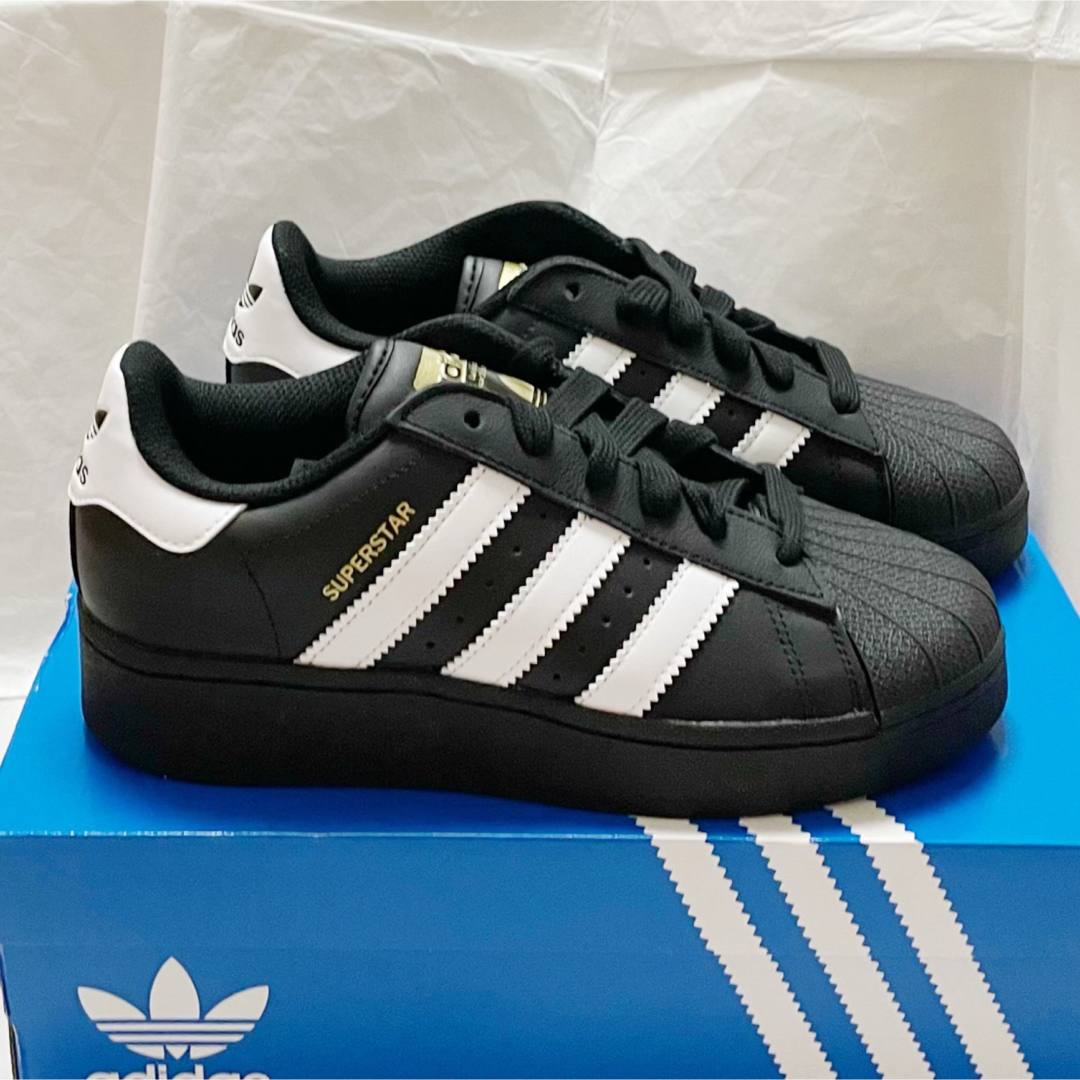 adidas superstar xlg アディダス スーパースター 厚底 黒 4