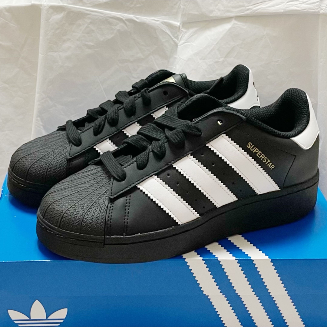 adidas - adidas superstar xlg アディダス スーパースター 厚底 黒の ...