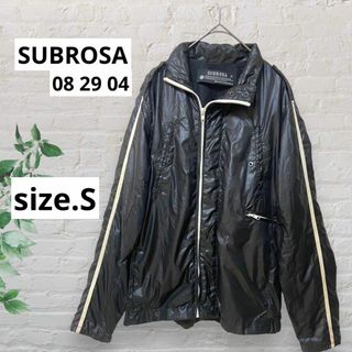 SUBROSA ライン入り ナイロンジャケット ポケット5つ 中メッシュ S(マウンテンパーカー)