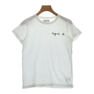 アニエスベー(agnes b.)のAgnes b. アニエスベー Tシャツ・カットソー 1(S位) 白 【古着】【中古】(カットソー(半袖/袖なし))