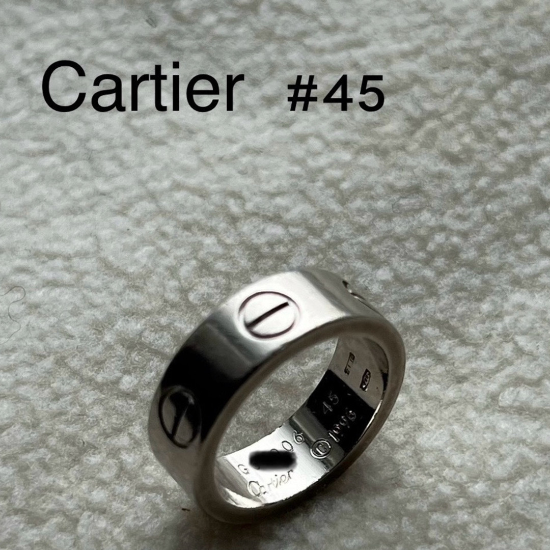 Cartier ラブリング K18WG #45 - リング(指輪)