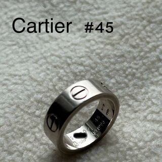 カルティエ(Cartier)のCartier ラブリング K18WG #45(リング(指輪))