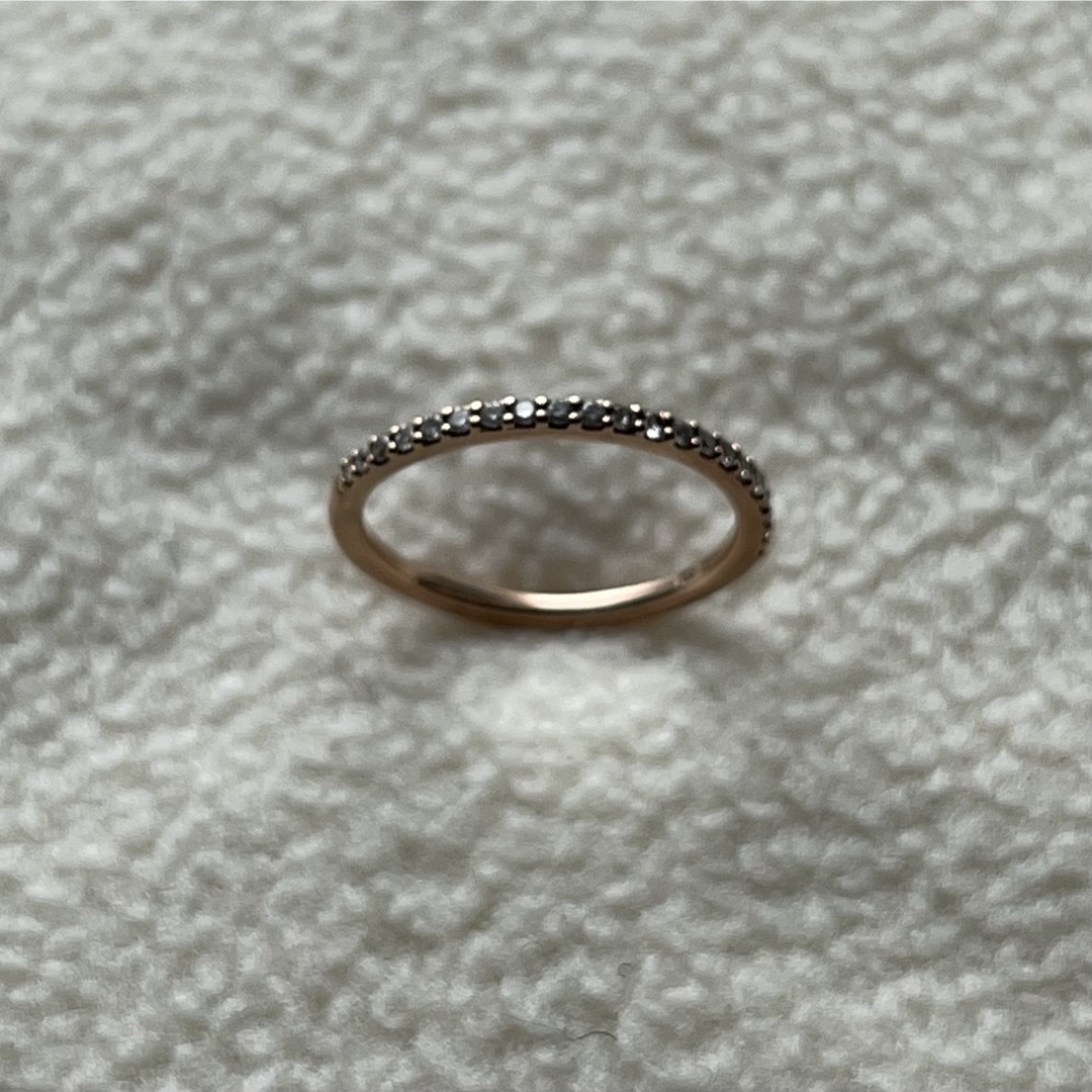 4℃(ヨンドシー)の4℃ ピンクゴールド ハーフエタニティリング K10 #5 レディースのアクセサリー(リング(指輪))の商品写真